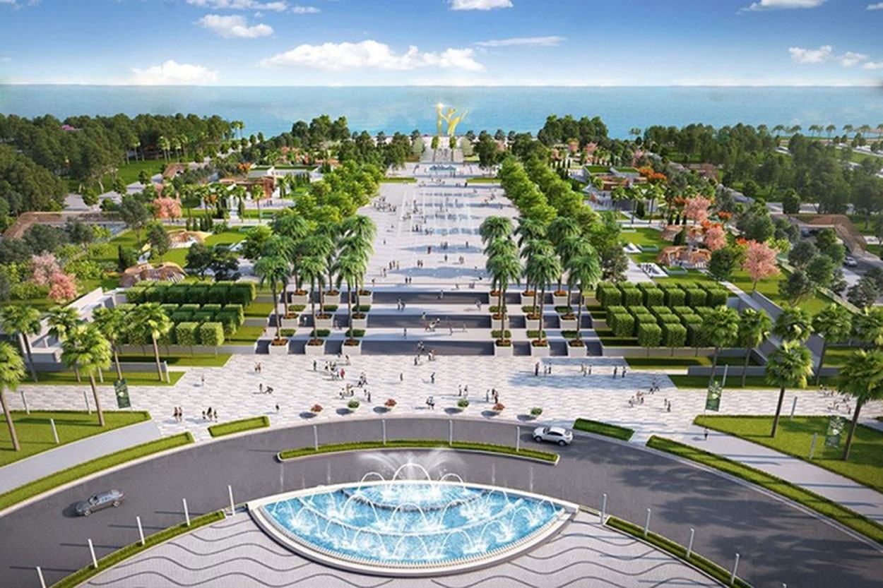 Quy hoạch 3D dự án Quảng trường biển Sầm Sơn - Ảnh minh hoạ