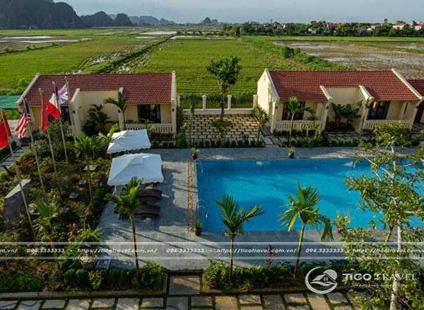Ảnh chụp villa Hòa mình vào thiên nhiên xanh mát tại Đồng Nê Resort Ninh Bình số 2