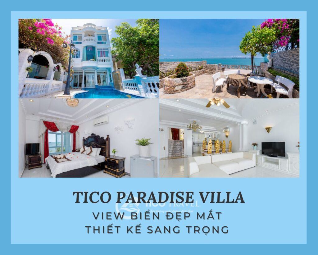 Ảnh chụp Villa Tico Paradise Vũng Tàu sân vườn view biển giá cực sốc