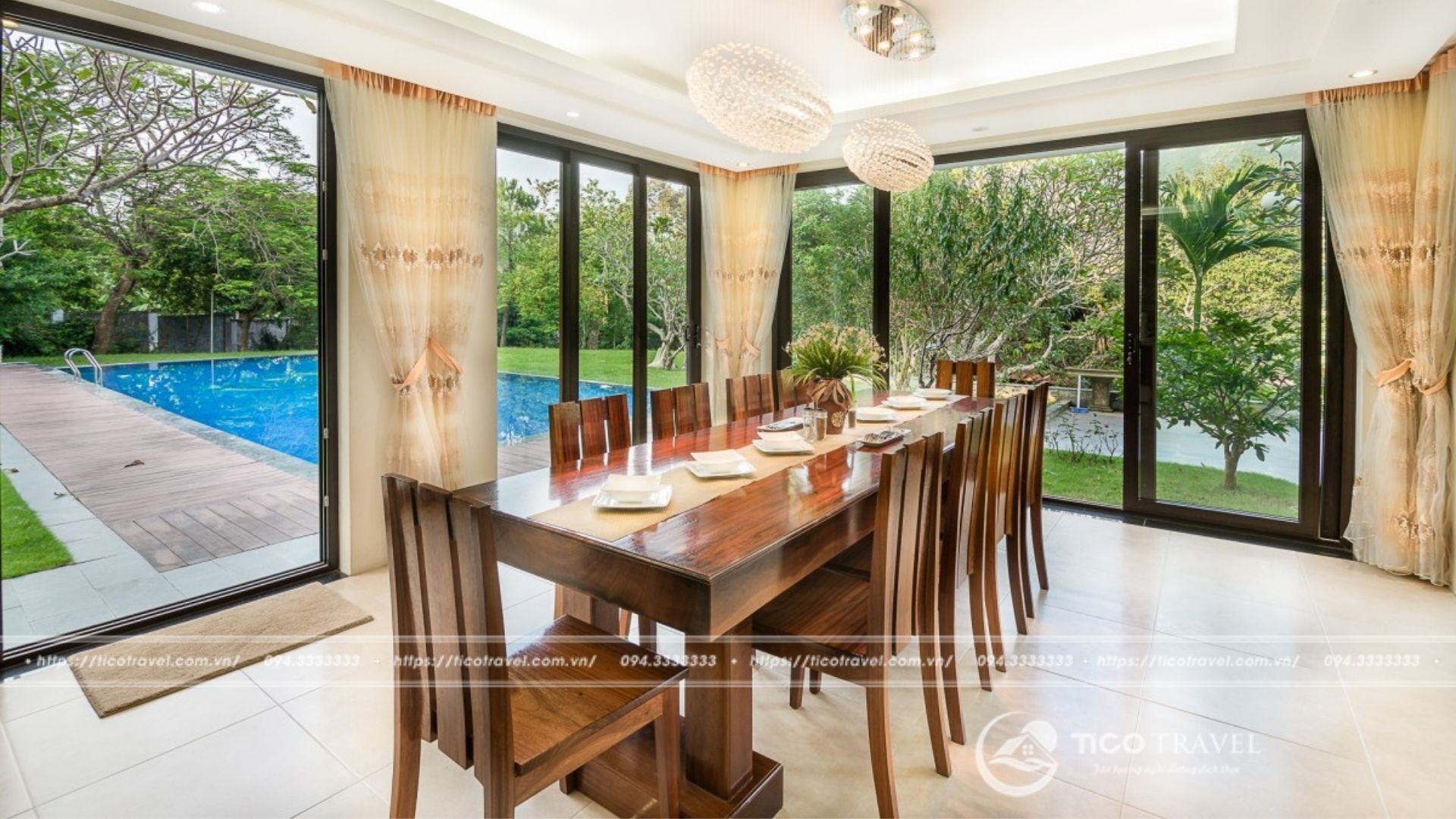 Ivory Villas & Resort Hoà Bình - nội thất phòng bếp