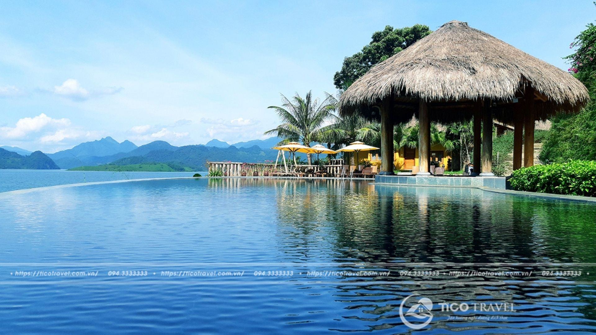 Mai Chau Hideaway Resort - bể bơi vô cực