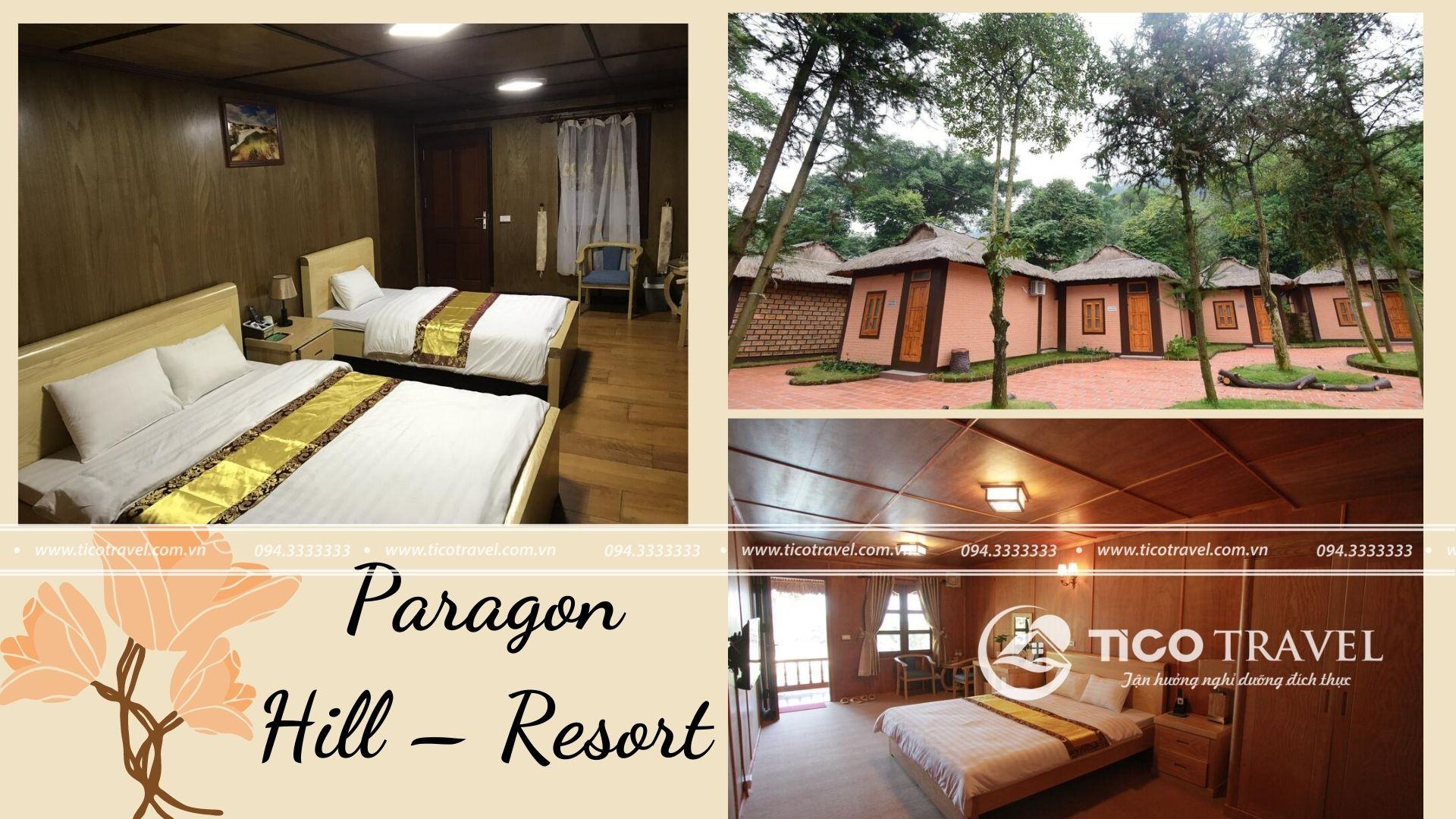 Ảnh chụp toàn cảnh tại Paragon Hill – Resort Ba Vì giá rẻ