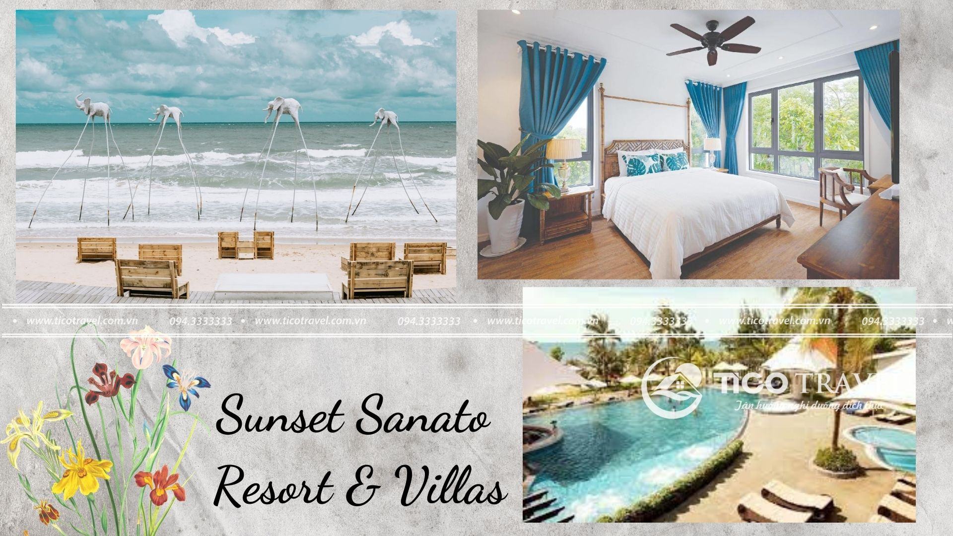 Ảnh chụp toàn cảnh tại Sunset Sanato Resort & Villas