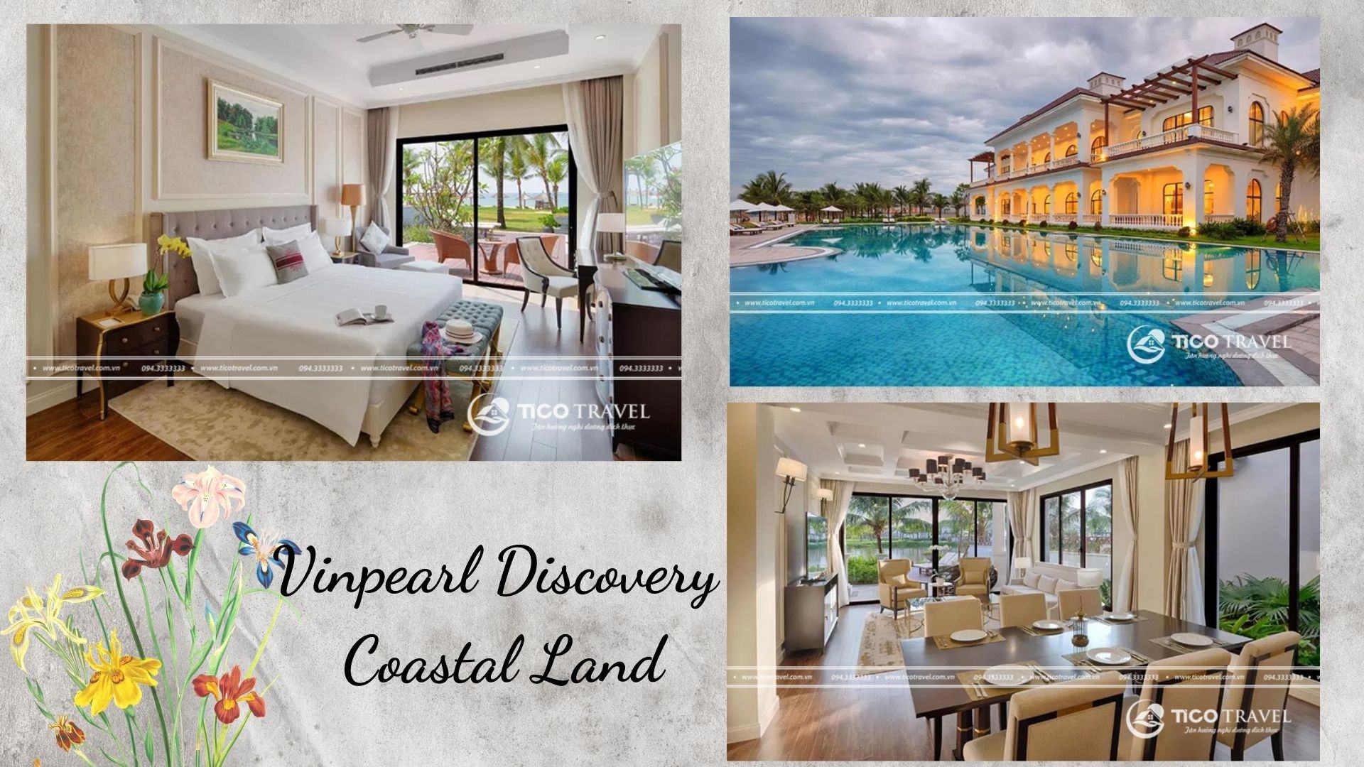 Ảnh chụp toàn cảnh tại Vinpearl Discovery Coastal Land Phu Quoc.
