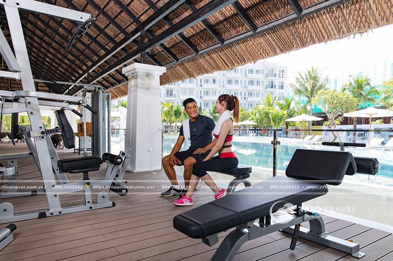 Phòng gym tại Cham Oasis Nha Trang Resort