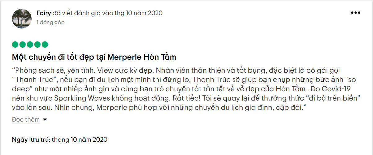 Merperle Hon Tam Resort Nha Trang