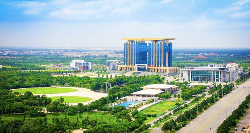 Ảnh chụp toàn cảnh tại Công viên Thành phố Mới