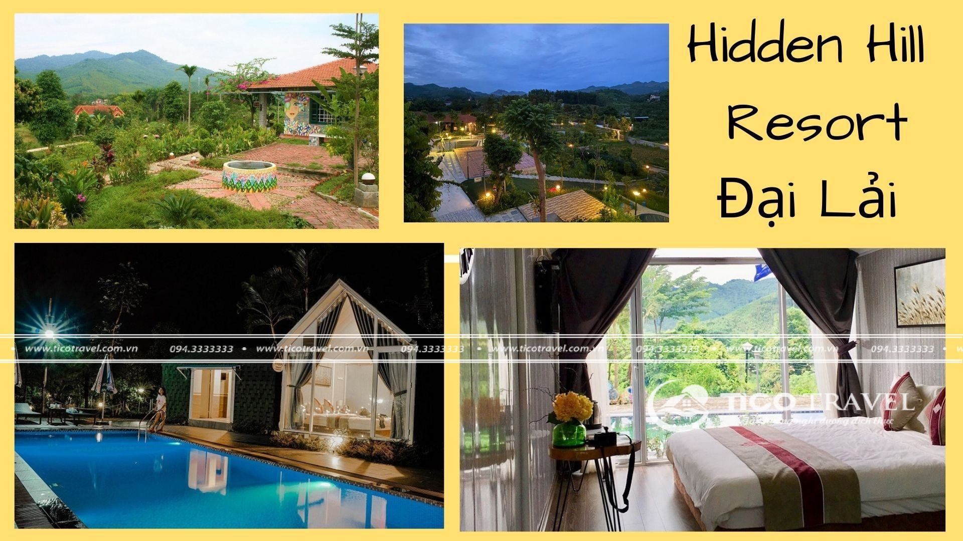 Ảnh chụp toàn cảnh tại Hidden Hill Resort - resort Tam Đảo giá rẻ