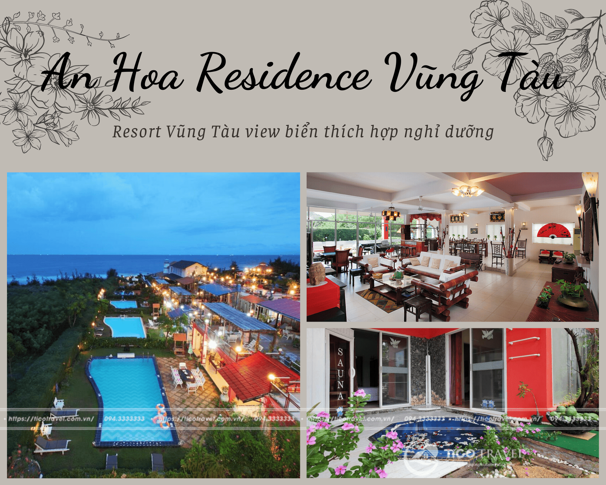 Resort Vũng Tàu view biển đẹp thích hợp nghỉ dưỡng