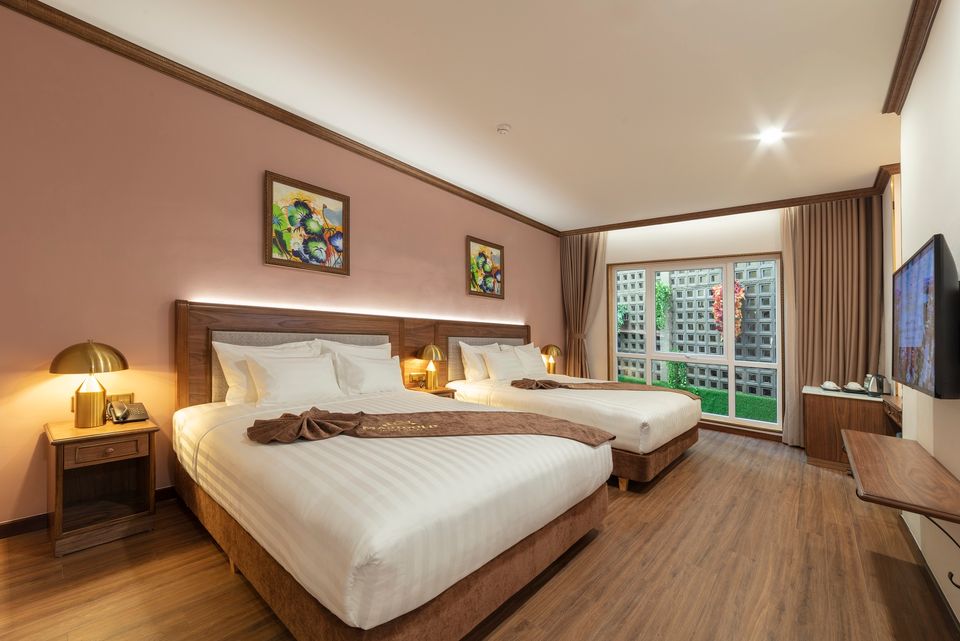 hệ thống phòng nghỉ của marigold hotel dalat