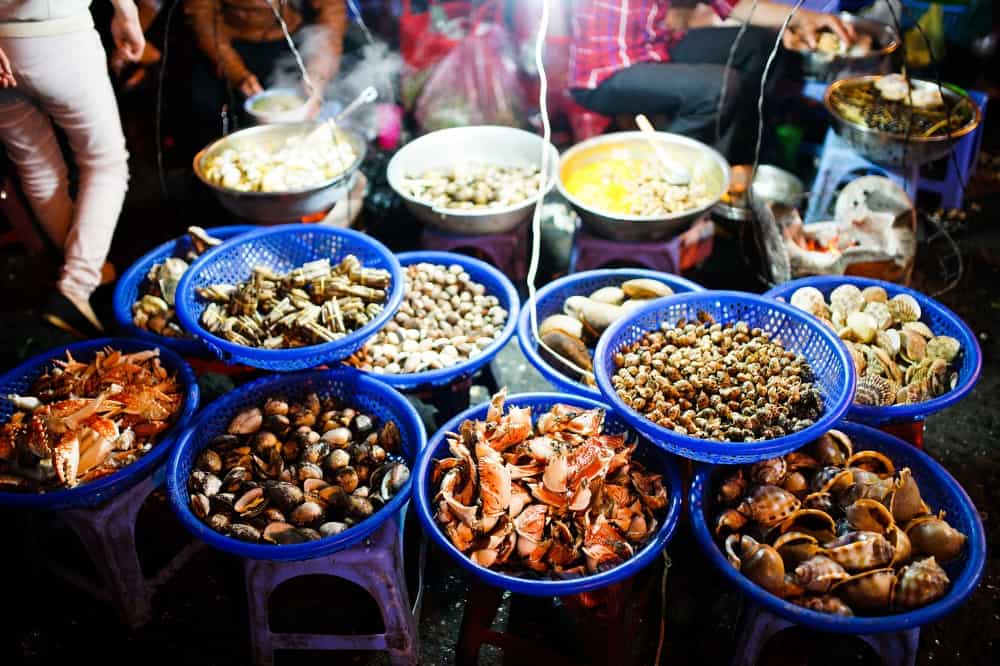 chợ hải sản ở Nha Trang