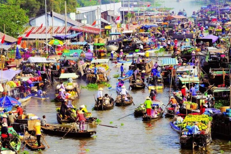 Chợ nổi Cái Bè - Nét đẹp văn hóa sông nước miền Tây