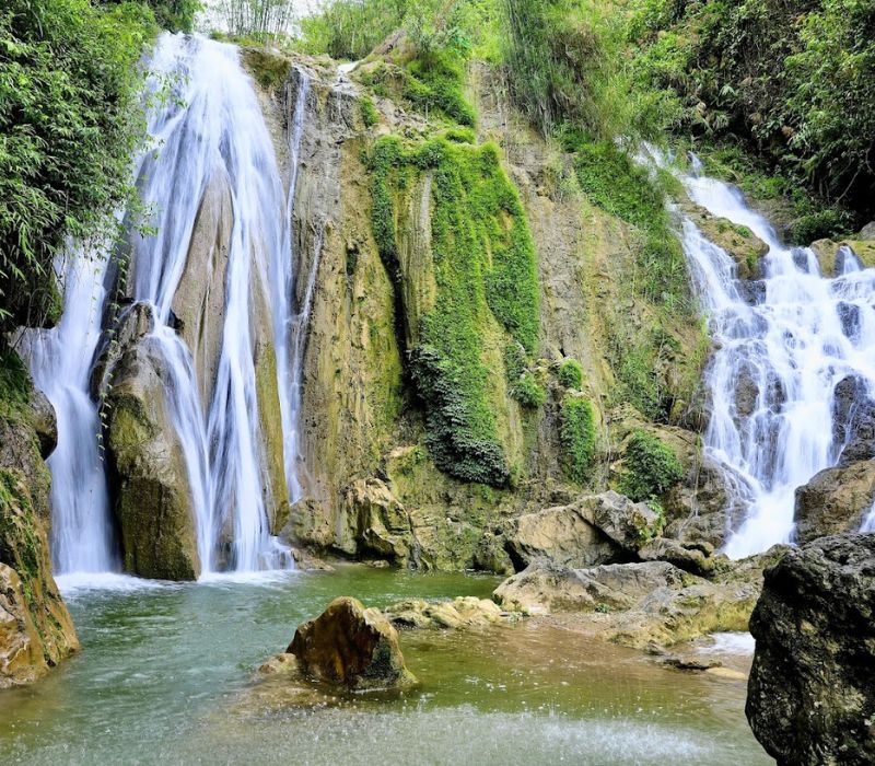 Mai Chau Hideaway Lake Resort Hòa Bình - thác gò lào