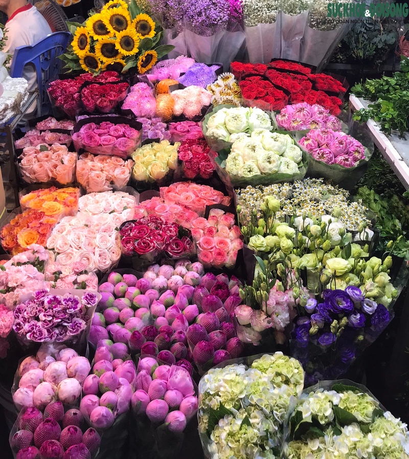Chợ hoa Quảng An - Khu chợ của những loài hoa giữa lòng thủ đô