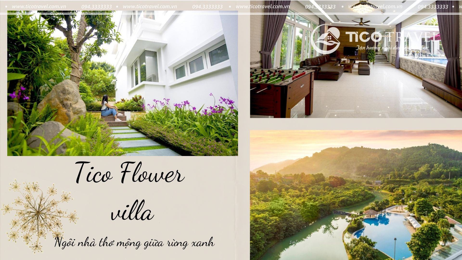 Flower Villa - villa gần Hà Nội giá rẻ