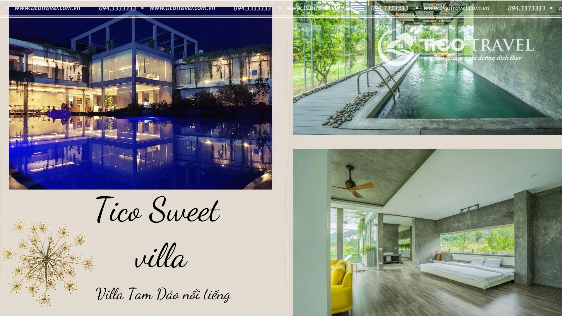 Tico 04 Sweet house - villa quanh Hà Nội nổi tiếng