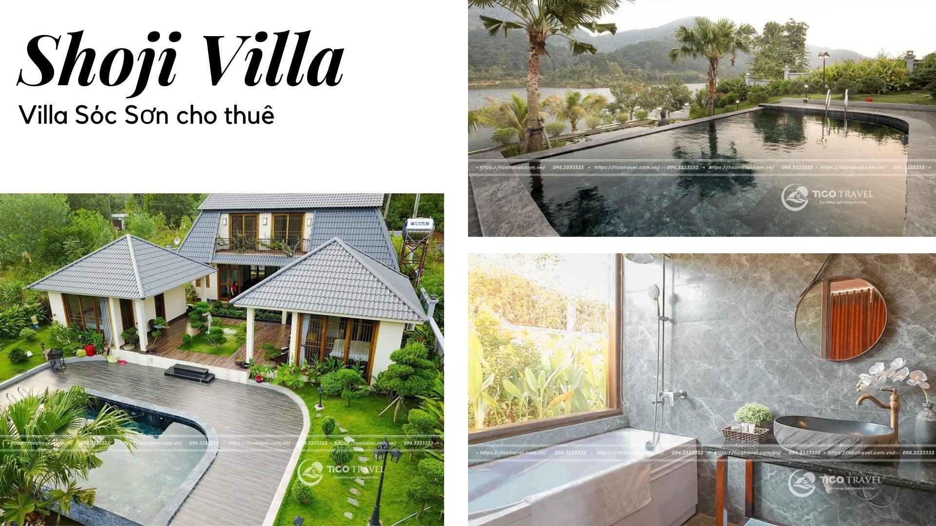 Shoji Villa - Villa Sóc Sơn phong cách Nhật Bản cực chất bên hồ Đồng Đò