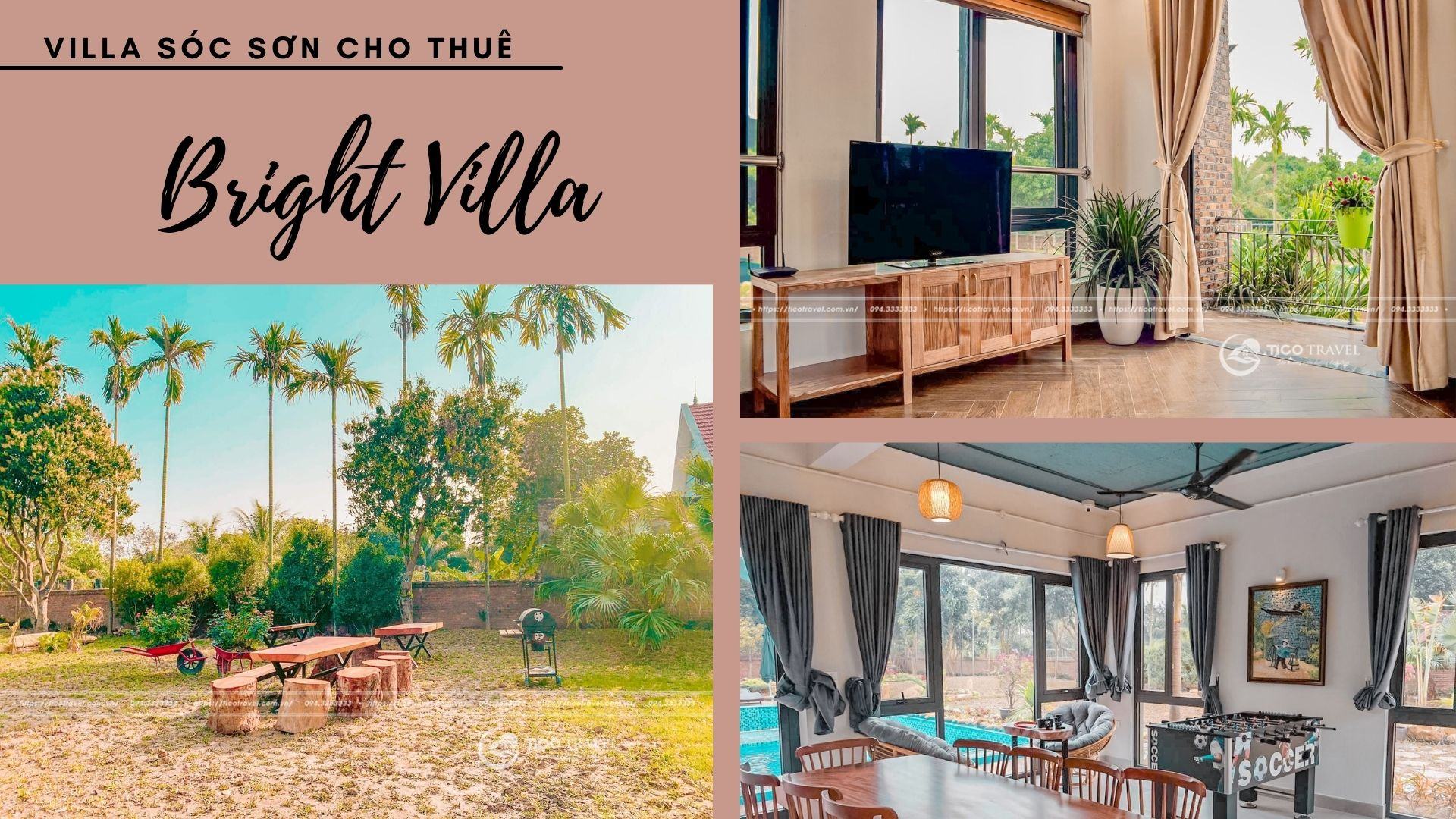 Bright Villa - Villa Sóc Sơn cho thuê