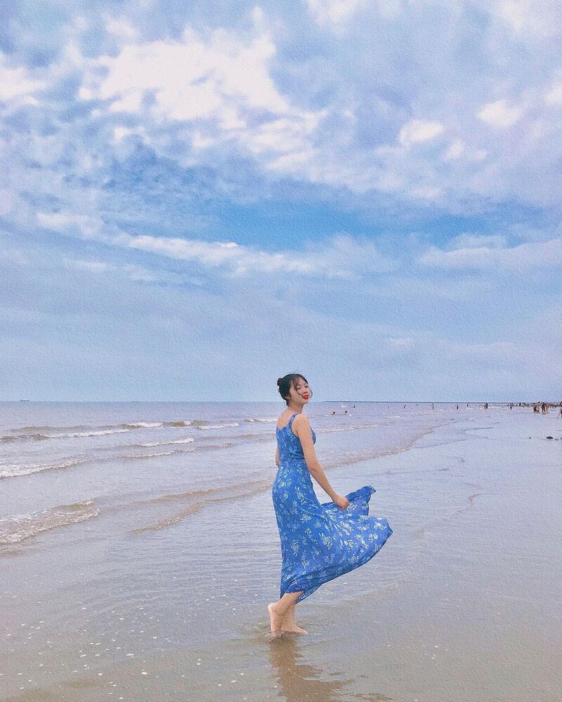 Biển Thịnh Long - tận hưởng sự bình yên ở bãi biển Nam Định