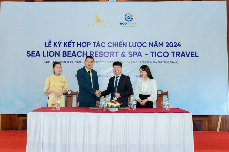 le ky ket hop tac chien luoc nam 2024 cua tico travel va sea lion beach resort spa 5