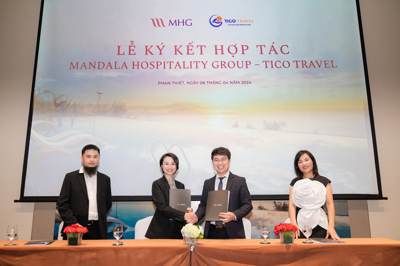 Buổi lễ ký kết hợp tác chiến lược của Tico Travel và Mandala Cham Bay Mui Ne năm 2024