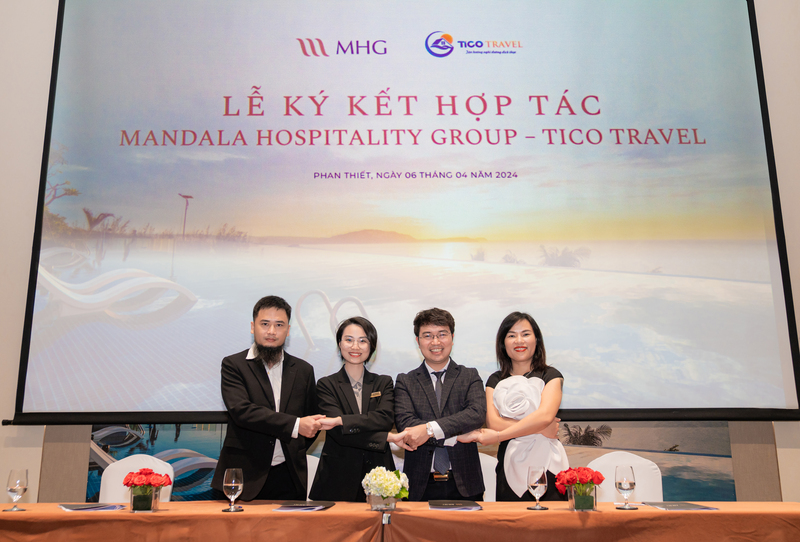 Buổi lễ ký kết hợp tác chiến lược của Tico Travel và Mandala Cham Bay Mui Ne năm 2024