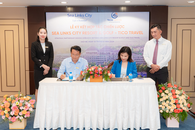 Ký kết hợp tác chiến lược năm 2024 giữa Sea Links City Resort & Golf và Tico Travel
