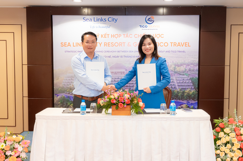 Ký kết hợp tác chiến lược năm 2024 giữa Sea Links City Resort & Golf và Tico Travel