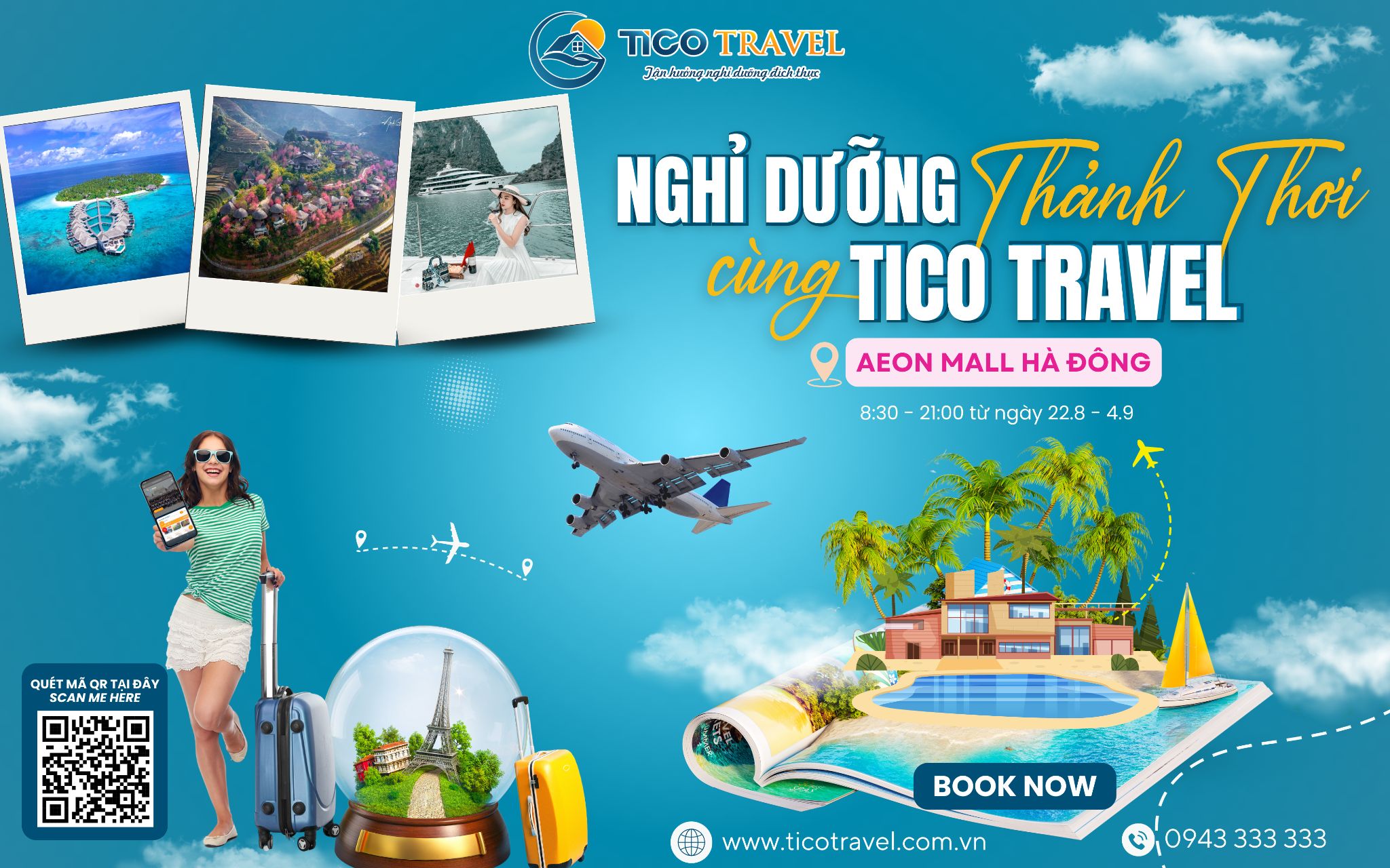 “Đặt phòng thảnh thơi cùng Tico Travel” tại Aeon Mall Hà Đông với ưu đãi cực sốc - Ảnh đại diện