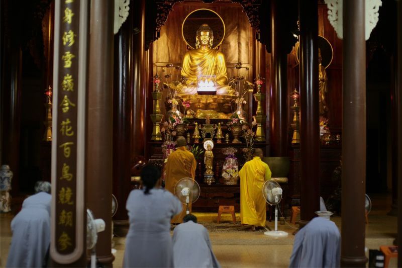 Các hoạt động tôn giáo tại chùa Hải Đức được tổ chức bài bản 